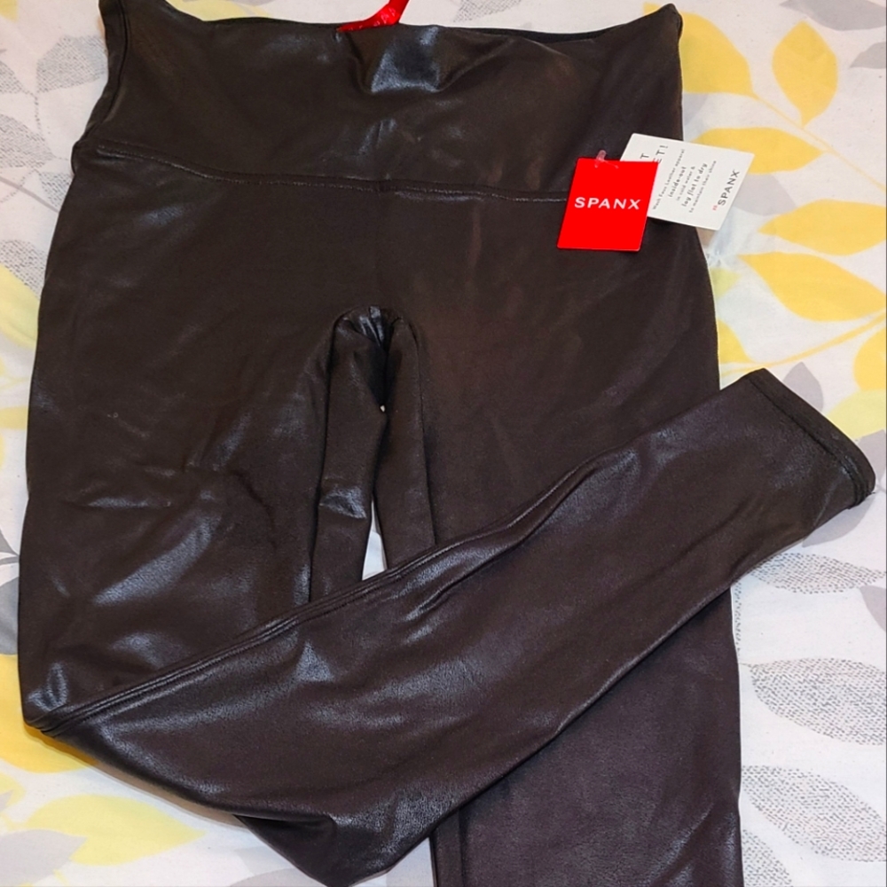 Spanx Faux Leather Leggings